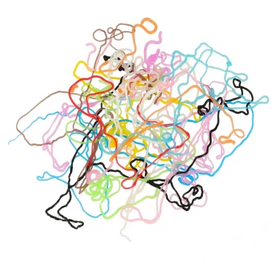 KIK KX3283 Kreativní sada na výrobu 3D zvířátek, sada 62 ks, růžová