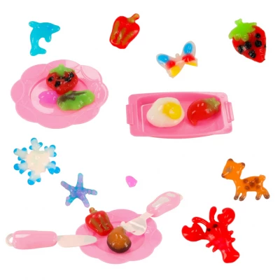 KIK KX3283 Kreativní sada na výrobu 3D zvířátek, sada 62 ks, růžová