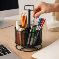 Maaleo 26290 Drátěný stolní organizér otočný, černý