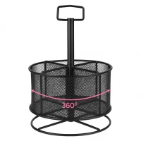 Maaleo 26290 Drátěný stolní organizér otočný, černý