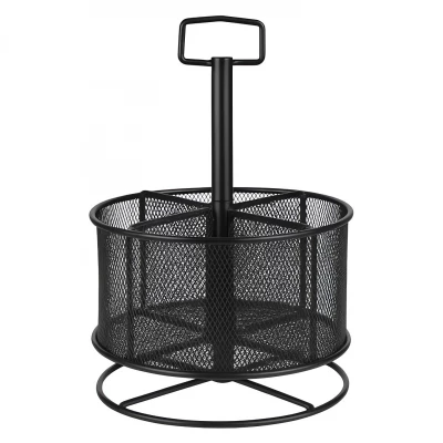 Maaleo 26290 Drátěný stolní organizér otočný, černý