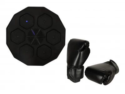 KIK KX3500 Elektronický boxovací terč na stenu s rukavicami, Bluetooth, čierny