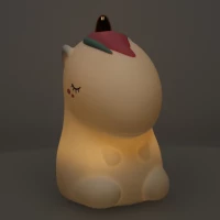 KIK KX3689 Noční RGB lampička dotyková jednorožec 1200mAh, USB 