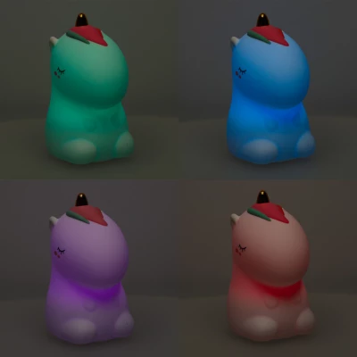 KIK KX3689 Noční RGB lampička dotyková jednorožec 1200mAh, USB 