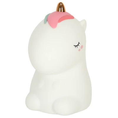 KIK KX3689 Noční RGB lampička dotyková jednorožec 1200mAh, USB 