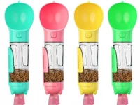 Verk 19500 Přenosný dávkovač vody a krmiva pro domácí mazlíčky, růžový