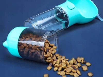 Verk 19500 Přenosný dávkovač vody a krmiva pro domácí mazlíčky, růžový