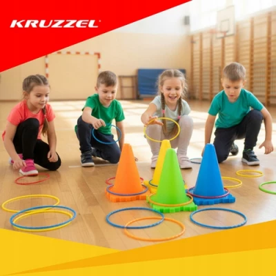 Kruzzel 26514 Súprava športových hier "Hod na cieľ" 3 v 1