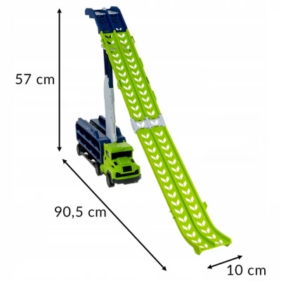 ISO 26527 Nákladní TIR s garáží a skluzavkou + 6 autíček