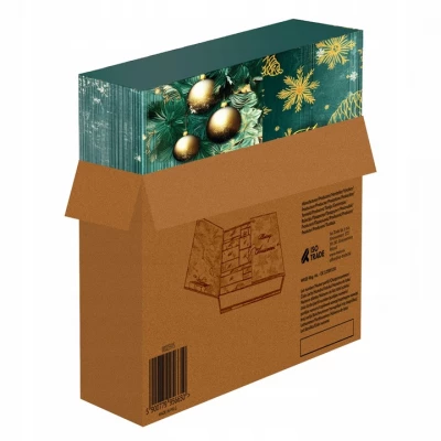 ISO Adventní kalendář pro muže 2025, zeleno-zlatý