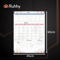 Ruhhy 26716 Magnetický plánovač na chladničku 60x45 cm s fixkou