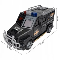 MalPlay Dětská auto kasička na ukládání peněz pomocí hesla a otisku prstu