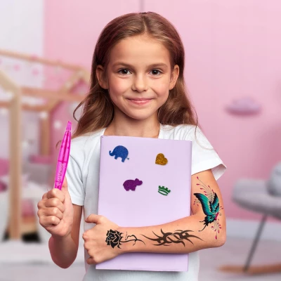 MalPlay Súprava na dočasné tetovanie s trblietkami - Beauty Bomb