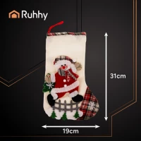 Ruhhy 26467 Vánoční punčochy na dárky 3D - sada 4 kusů