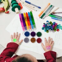 MalPlay Detské tetovanie a maľovanie na vlasy Tetovanie na vlasy kriedou