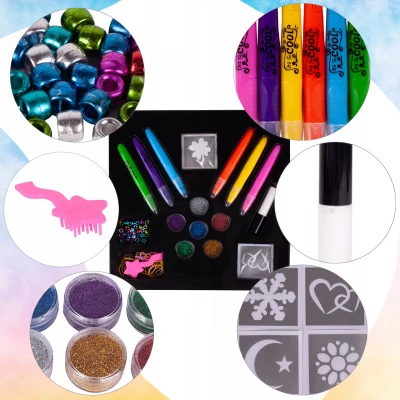 MalPlay Detské tetovanie a maľovanie na vlasy Tetovanie na vlasy kriedou