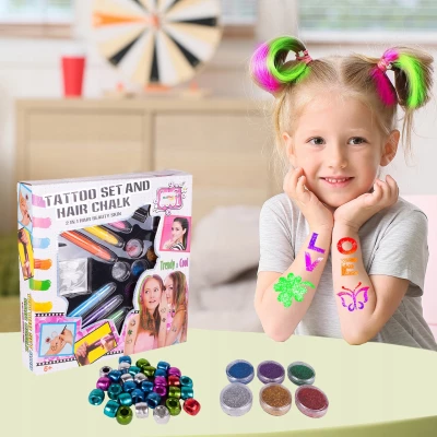 MalPlay Detské tetovanie a maľovanie na vlasy Tetovanie na vlasy kriedou