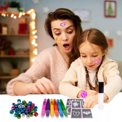 MalPlay Detské tetovanie a maľovanie na vlasy Tetovanie na vlasy kriedou