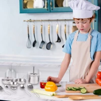 MalPlay Sada kuchyňského nádobí se zástěrou, 12dílná