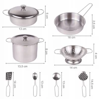 MalPlay Sada kuchyňského nádobí se zástěrou, 12dílná