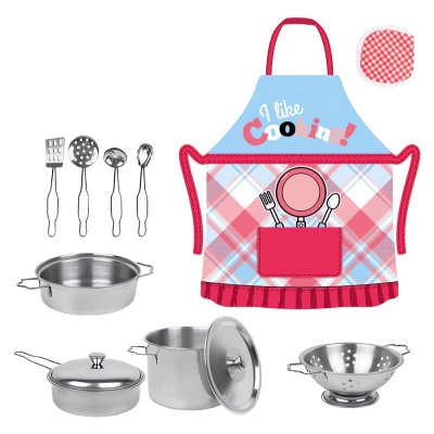 MalPlay Sada kuchyňského nádobí se zástěrou, 12dílná