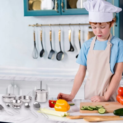 MalPlay Sada kuchyňského nádobí se zástěrou, 12dílná