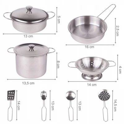 MalPlay Sada kuchyňského nádobí se zástěrou, 12dílná