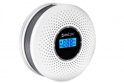 MalTec Detektor kouře a oxidu uhelnatého s LCD displejem, SafeSensor2000