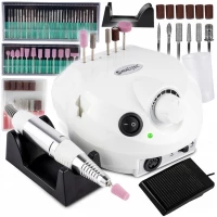 MalTec brúska na nechty s nástavcami, 35000 otáčok za minútu, 65W, ND-2WH, biela