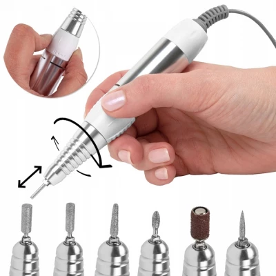 MalTec brúska na nechty s nástavcami, 35000 otáčok za minútu, 65W, ND-2WH, biela