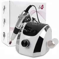 MalTec Bruska na nehty s nástavci, 35000 rpm, 68W, ND-3, bílá