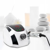 MalTec Bruska na nehty s nástavci, 35000 rpm, 68W, ND-3, bílá
