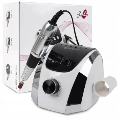 MalTec Bruska na nehty s nástavci, 35000 rpm, 68W, ND-3, bílá