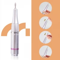 MalTec Bruska na nehty s nástavci, 35 000 rpm, 24W, ND-6, stříbrná