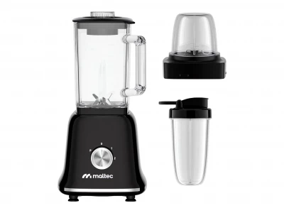 MalTec Stolní mixér 1800W, 1,6L, 4 v 1, černý