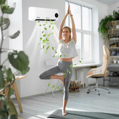 MalTec PT3800Wt Nástenný teplovzdušný ventilátor, 2000 W, biely