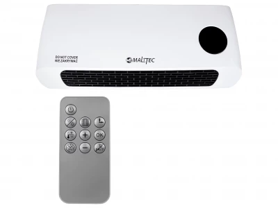 MalTec PT3800Wt Nástenný teplovzdušný ventilátor, 2000 W, biely