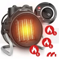 MalTec Teplovzdušný ventilátor PTC Inferno 4000, 2 kW, černý