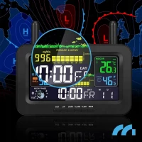 MalTec Meteorologická stanice s barevným displejem, černá