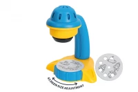 KIK KX2933 Dětský projektor – kreslící stolík se šablonami a fixami, růžová