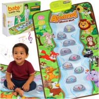 KIK KX2932 Hudební podložka Animal Music Mat 80 x 50 cm