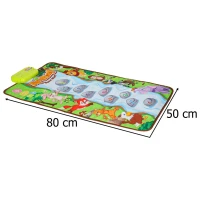 KIK KX2932 Hudební podložka Animal Music Mat 80 x 50 cm