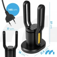 MalTec Elektrický sušič obuvi s ozónom 200 W, čierny