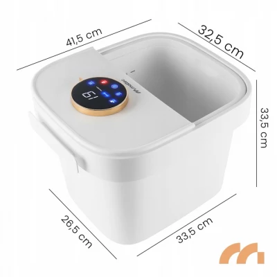 MalTec Hydro masážny prístroj na nohy PRO-Hydro 500W, biely