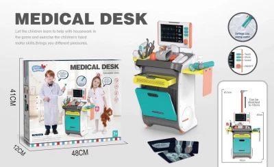 KIK KX2948 Dětská lékařská stanice - Medical Desk, 34 dílů