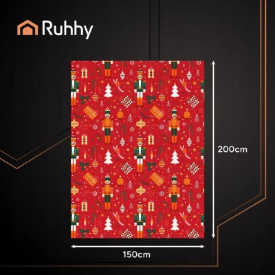 Ruhhy 26607 Deka s vianočným motívom 150 x 200 cm, červená