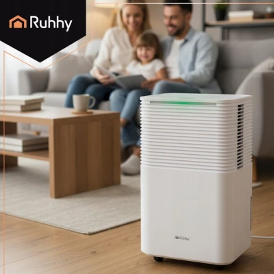 Ruhhy 26498 Odvlhčovač Dryzix 500, WiFi, 200 W, 2000 ml, biely