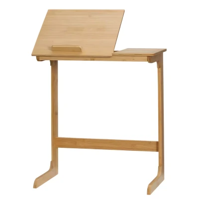 eCa STL21 Bambusový multifunkční stolek pod notebook nebo tablet 60 x 35 x 67 cm