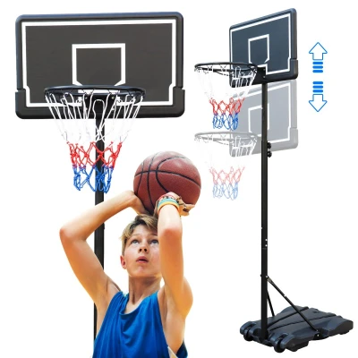 eCa AR13 Nastaviteľný basketbalový kôš na kolieskach 179 - 213 cm