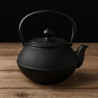 Pronett XJ5906 Liatinový čajník so sitkom 800 ml, čierny